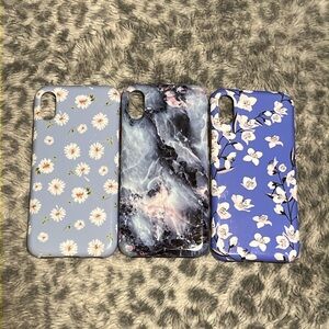 Used Casely iPhone XS phone cases set of 3